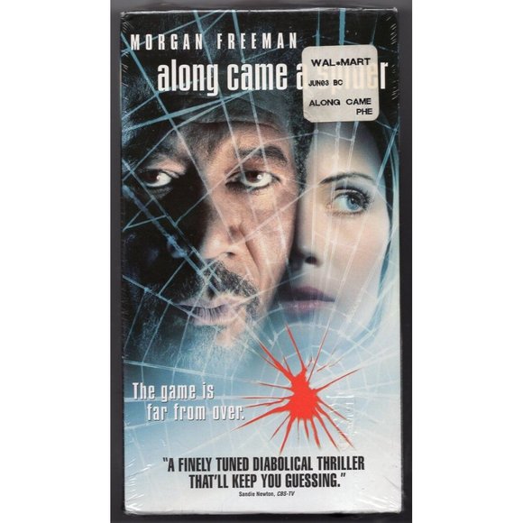 MORGAN FREEMAN in ALONG CAME A SPIDER on VHS "Diabolical Thriller," NEW SEALED - Picture 1 of 2